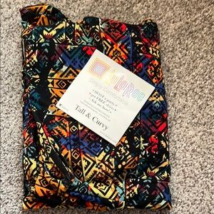 LuLaRoe Multicolor Tribal Print Leggings
